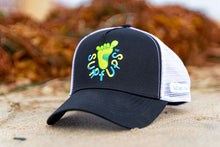 Load image into Gallery viewer, Logo Trucker Hat Black/White mesh
